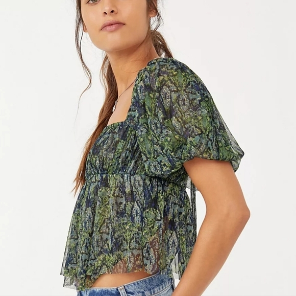 Free People Penelope Smock Top - Picture 3 of 5